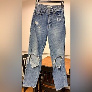 PacSun Blue Distressed Boyfriend Jeans